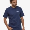 Patagonia P-6 Logo Responsibili-Tee - Classic Navy -Yogamatters WBF19 39174 CNY OM1