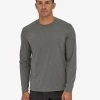 Patagonia Long Sleeve Cap Cool Trail Shirt - Forge Grey 2 Patagonia Long Sleeve Cap Cool Trail Shirt - Forge Grey -Yogamatters WBF21 24486 FGE MK1