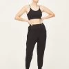 Thought Chia Organic Cotton Hareem Joggers - Black -Yogamatters WSB5762 BLACK 4 5 271
