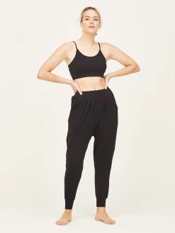 Thought Chia Organic Cotton Hareem Joggers - Black
