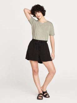 Thought Cali Tencel Jogger Shorts - Black 7 Thought Cali Tencel Jogger Shorts - Black -Yogamatters WSB6455 BLACK Cali Tencel Shorts in Black v 1