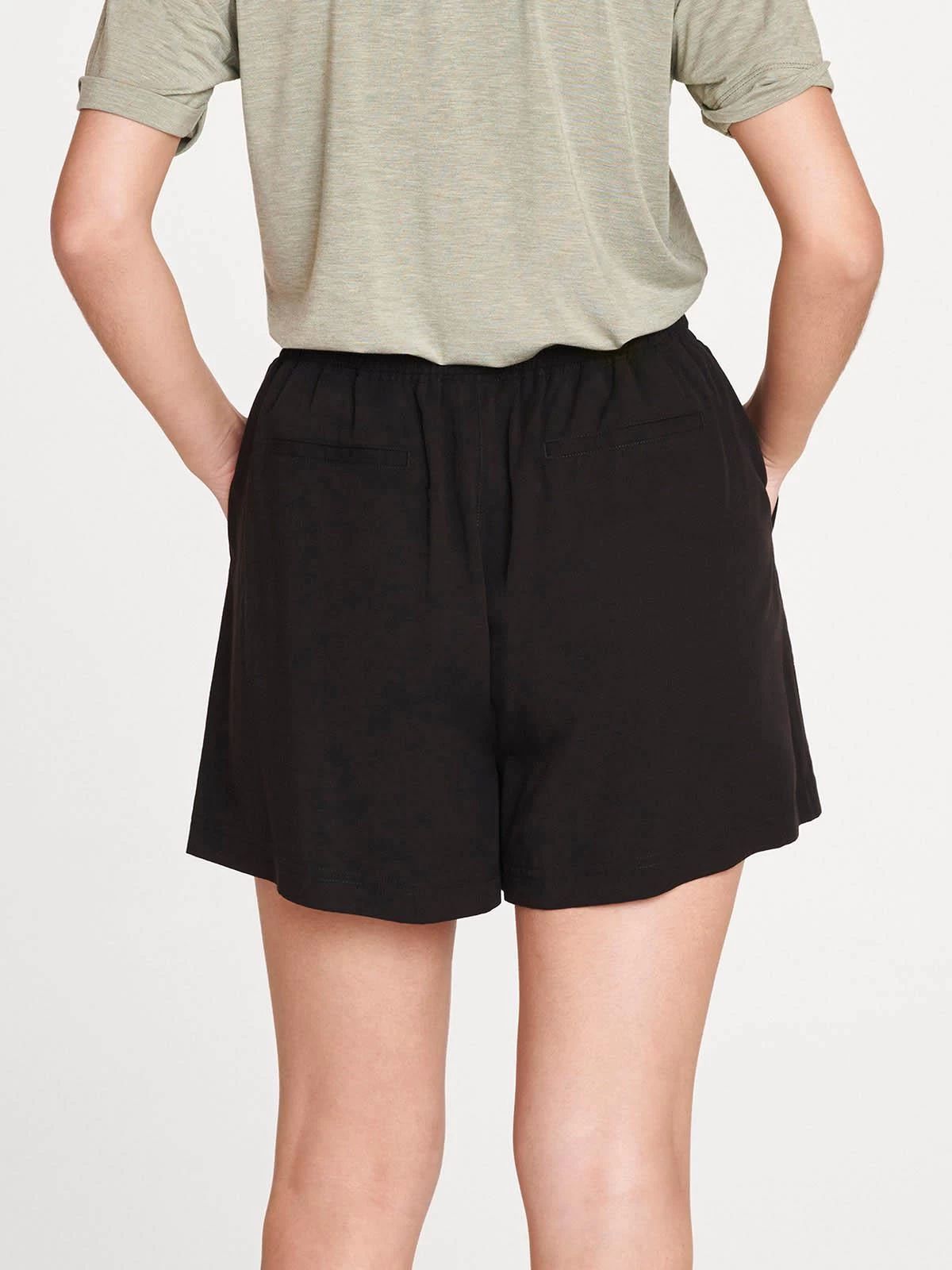 Thought Cali Tencel Jogger Shorts - Black 4 Thought Cali Tencel Jogger Shorts - Black - Image 2