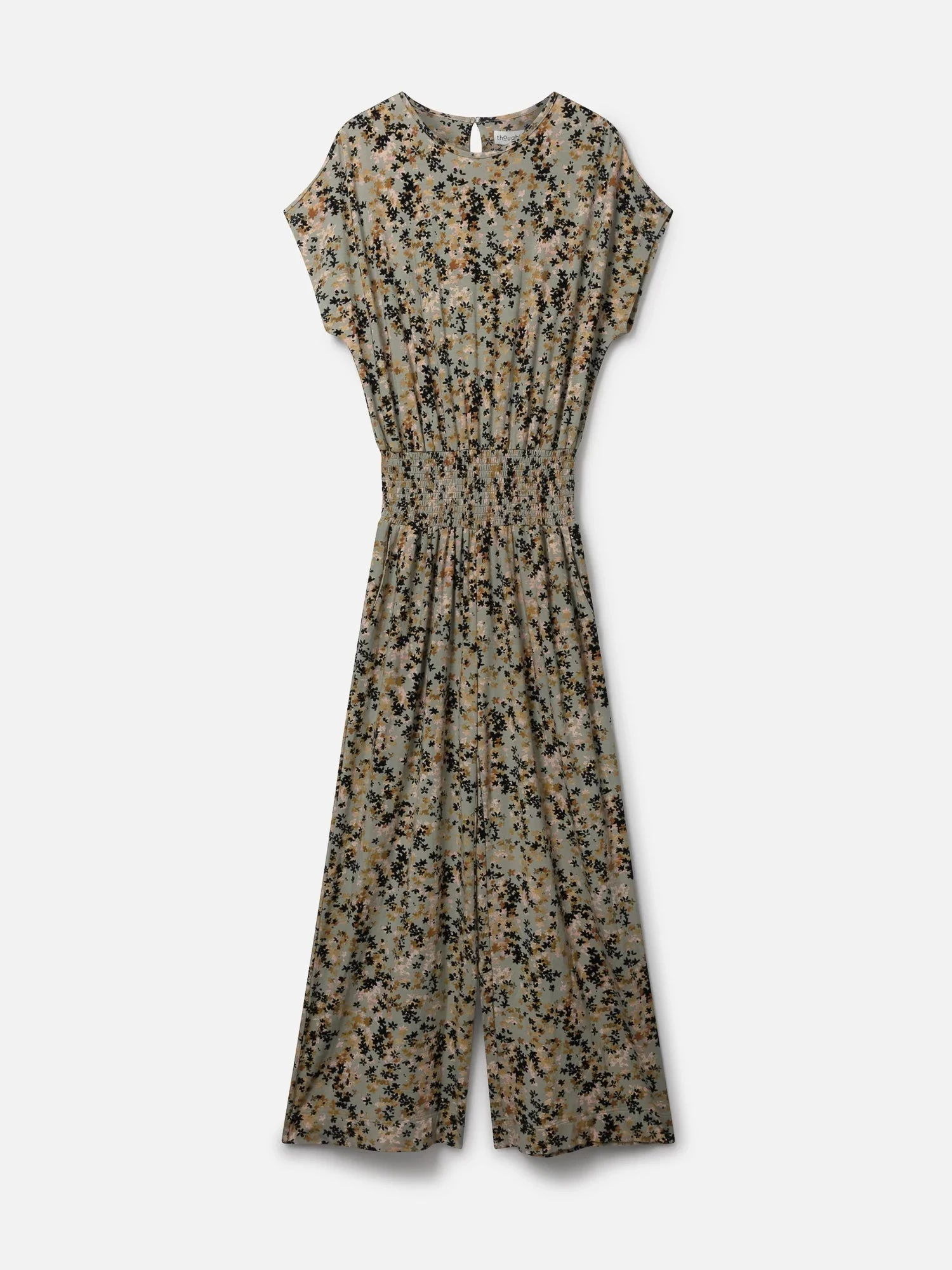 Thought Ariyah Bamboo Jumpsuit - Pea Green 7 Thought Ariyah Bamboo Jumpsuit - Pea Green - Image 5