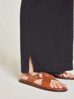 Thought Loe Lenzing EcoVero Jumpsuit - Navy -Yogamatters WSD7003 Loe Jumpsuit Navy 7