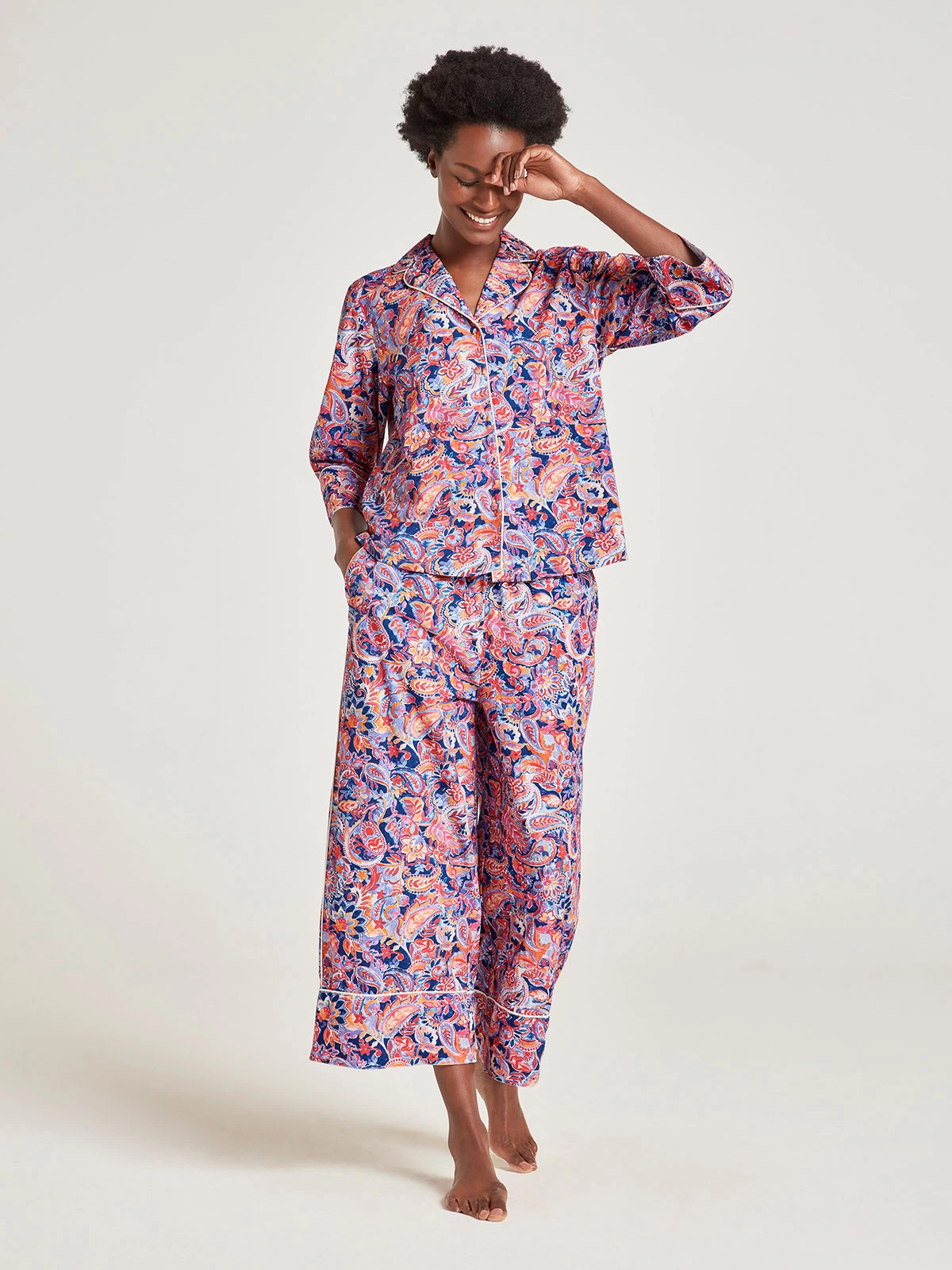 Thought Adina Organic Cotton Pyjama Set In A Bag - Multi 3 Thought Adina Organic Cotton Pyjama Set In A Bag - Multi