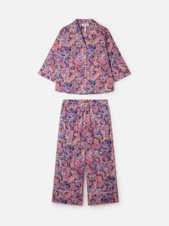 Thought Adina Organic Cotton Pyjama Set In A Bag - Multi 12 Thought Adina Organic Cotton Pyjama Set In A Bag - Multi -Yogamatters WSG7153 Adina Organic Cotton Pyjama Set in a bag multi Cut Out 1