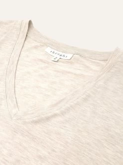 Thought Eliza Seacell Long Sleeve Top - Vanilla Cream -Yogamatters WST5453 Vanilla Cream Eliza SeaCell Blend V Neck T Shirt in Cream 5 1080x d3c6400b f6a9 420c 83d1 8ff36f422811