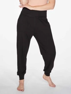 Thought Dashka Bamboo & Organic Cotton Slacks - Black