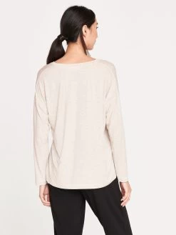 Thought Eliza Seacell Long Sleeve Top - Vanilla Cream -Yogamatters WWT6253 VanillaCream NaturallySoftLongSleeveSeaCellTopInVanillaCream 2 1080x 75e882d4 dd6f 42ca bc49 461fd8352907