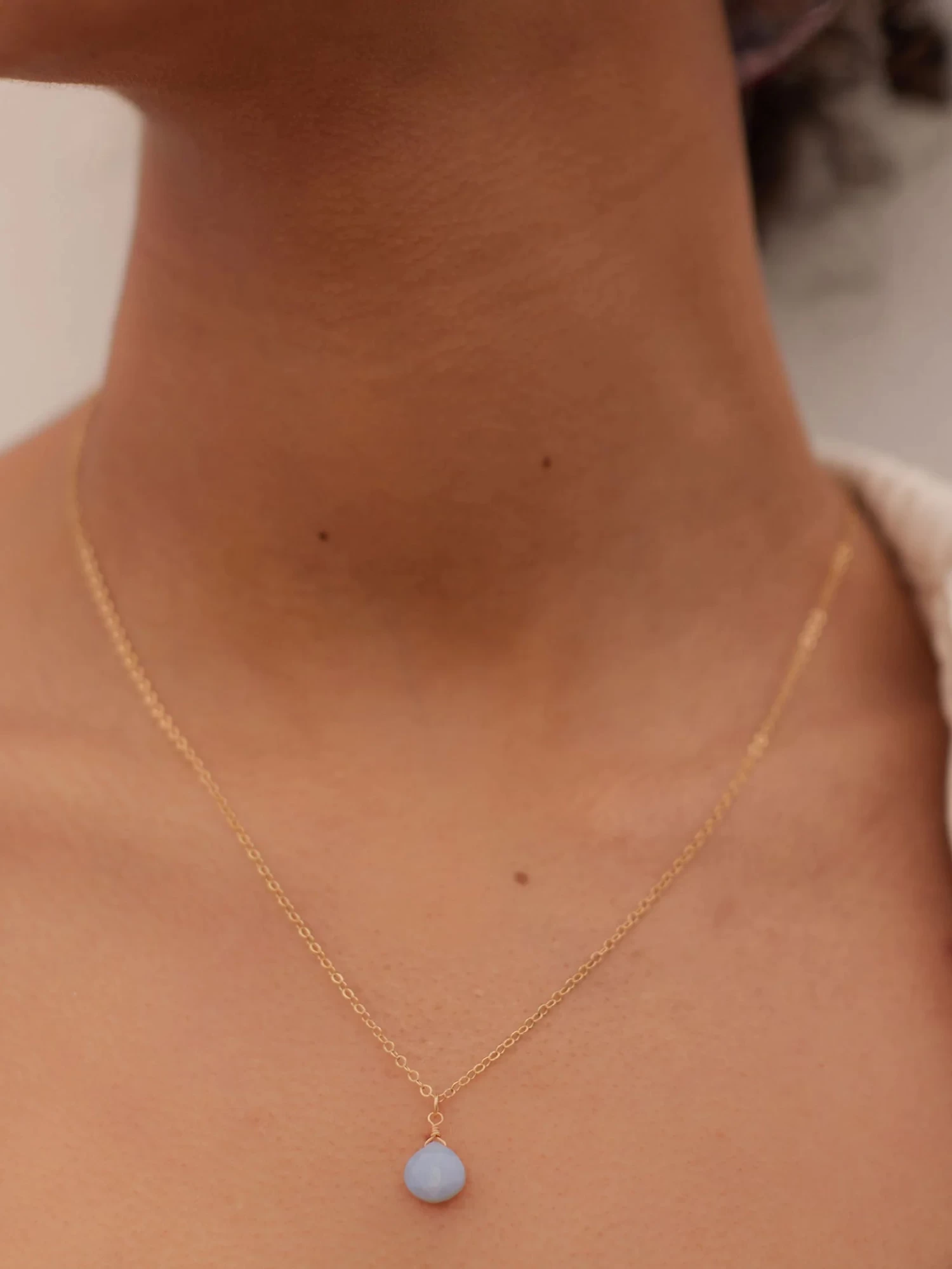 Wanderlust Life Pendant Necklace - Blue Opal 4 Wanderlust Life Pendant Necklace - Blue Opal - Image 2