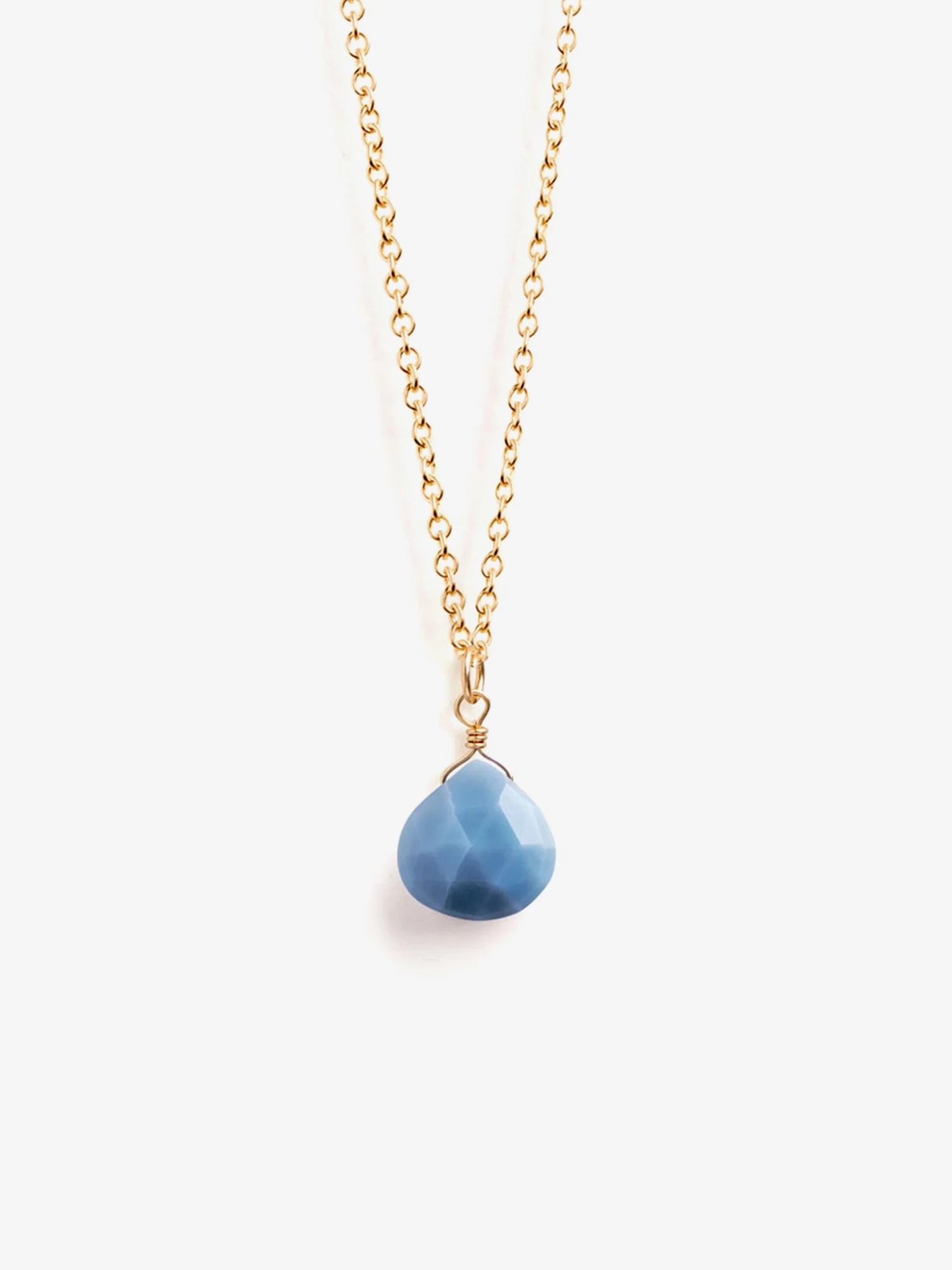 Wanderlust Life Pendant Necklace - Blue Opal 3 Wanderlust Life Pendant Necklace - Blue Opal