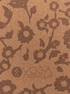 Yoga Design Lab Cork Mat 3.5mm - Floral Batik Tonal -Yogamatters YDL Cork Mat Batik Tonal3