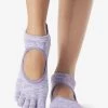 Toesox Grip Full Toe Bellarina - Heather Purple -Yogamatters YTOEWTBELLARINAHPURP Socks Grip Bellarina FT HeatheredPurple V2