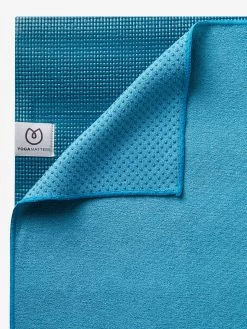 Yogamatters The Grippy Yoga Mat Towel 10 Yogamatters The Grippy Yoga Mat Towel -Yogamatters Yogamatters Gripy Yoga Mat Towel Ocean Green With Mat