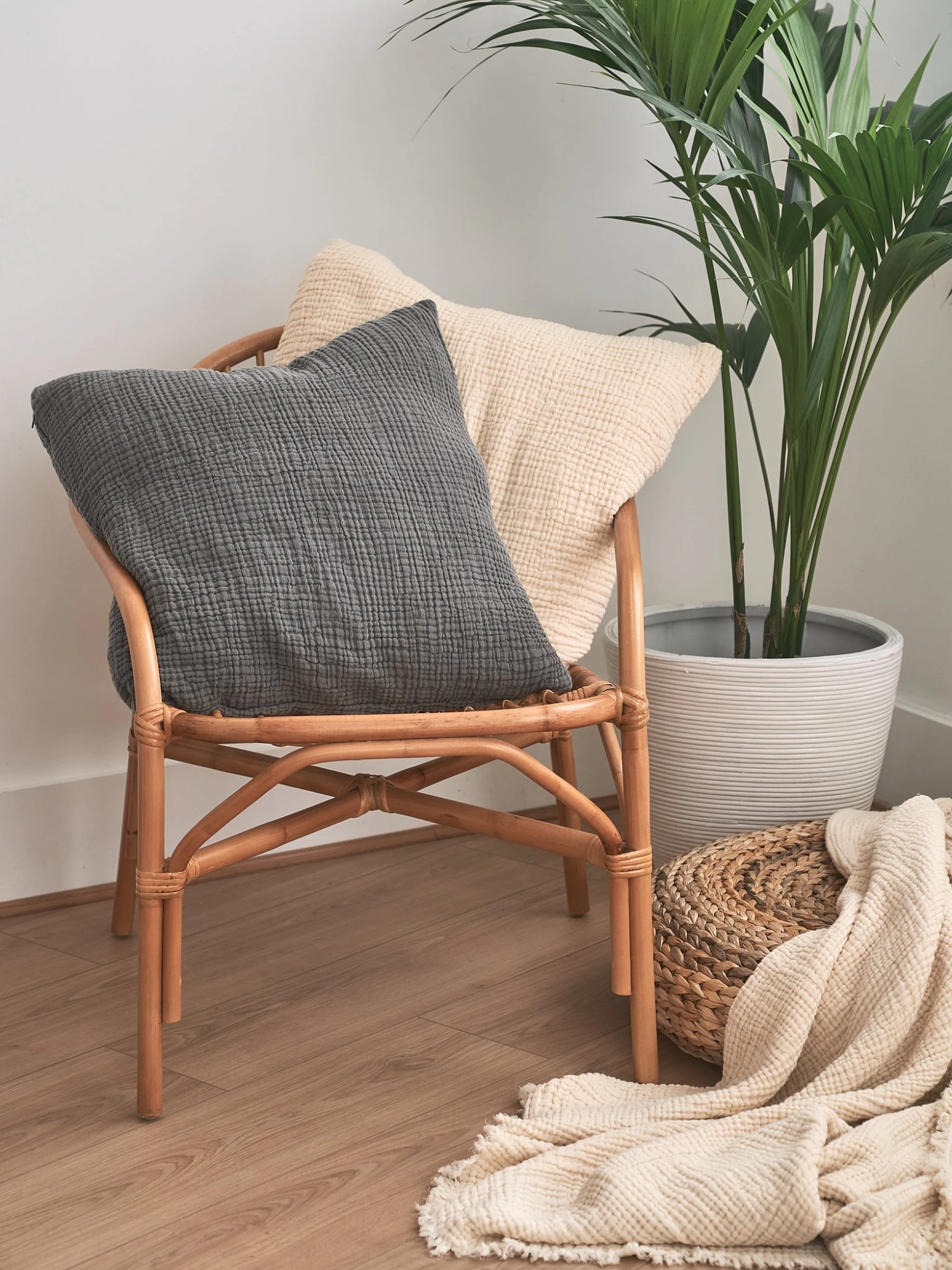 Yogamatters Luxe Organic Cotton Muslin Cushion 15 Yogamatters Luxe Organic Cotton Muslin Cushion - Image 13