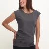 Urban Goddess Asana Tee - Charcoal -Yogamatters asana charcoal 15485513 urban goddess torso TIFF 5 scaled 1