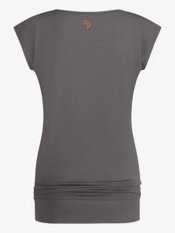 Urban Goddess Asana Tee - Charcoal -Yogamatters asana tee charcoa 12
