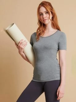 Asquith Bend It Tee - Grey Marl