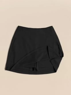Girlfriend Collective High-Rise Skort - Black -Yogamatters black skort 2