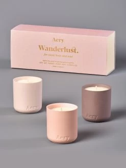 Aery Fernweh Collection Wanderlust Votive Candle Gift Set Of 3 -Yogamatters cKWe1KNc