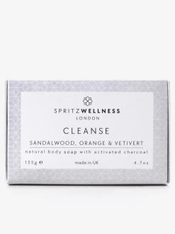 Spritz Wellness Cleanse Activated Charcoal Body Soap -Yogamatters cleanse BODY SOAP 2