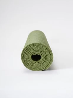 EcoYoga Jute Mat -Yogamatters ecoyoga jute mat green end 1