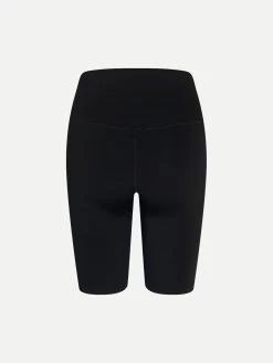 Girlfriend Collective Float High Rise Shorts - Black -Yogamatters float high rise black short 1