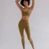 Girlfriend Collective Float High Rise Leggings - Fern -Yogamatters float high rise fern 3