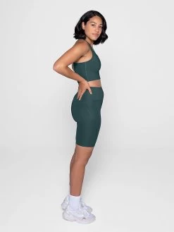 Yogamatters -Yogamatters girlfriend 1 collective high rise bike shorts moss 085fa005 9d7d 46a0 b26a 0fc5a68fbc92
