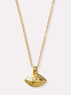 Goddess Charms Goddess Of Vision Pendant Necklace - Gold