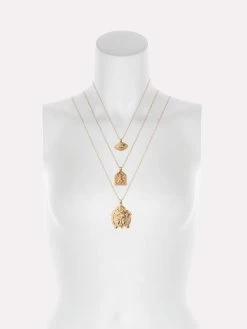 Goddess Charms Goddess Of Vision Pendant Necklace - Gold -Yogamatters gold charms