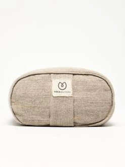 Yogamatters Hemp Small Rectangular Buckwheat Bolster - Natural -Yogamatters hemp rectangular small yoga bolster front