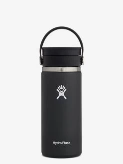 Hydro Flask 473ml (16oz) Wide Mouth W/Flex Sip Lid - Black