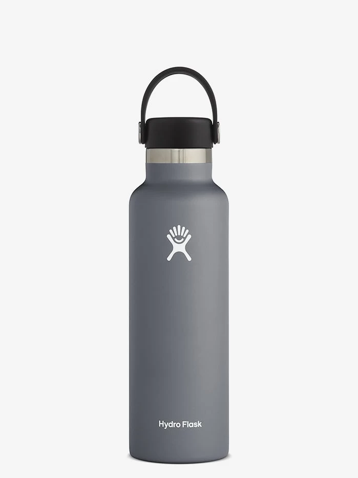 Hydro Flask 621ml (21oz) Standard Mouth With Flex Cap - Stone 3 Hydro Flask 621ml (21oz) Standard Mouth With Flex Cap - Stone