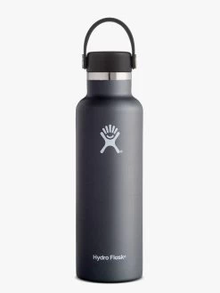 Hydro Flask 621ml (21oz) Standard Mouth With Flex Cap - Black
