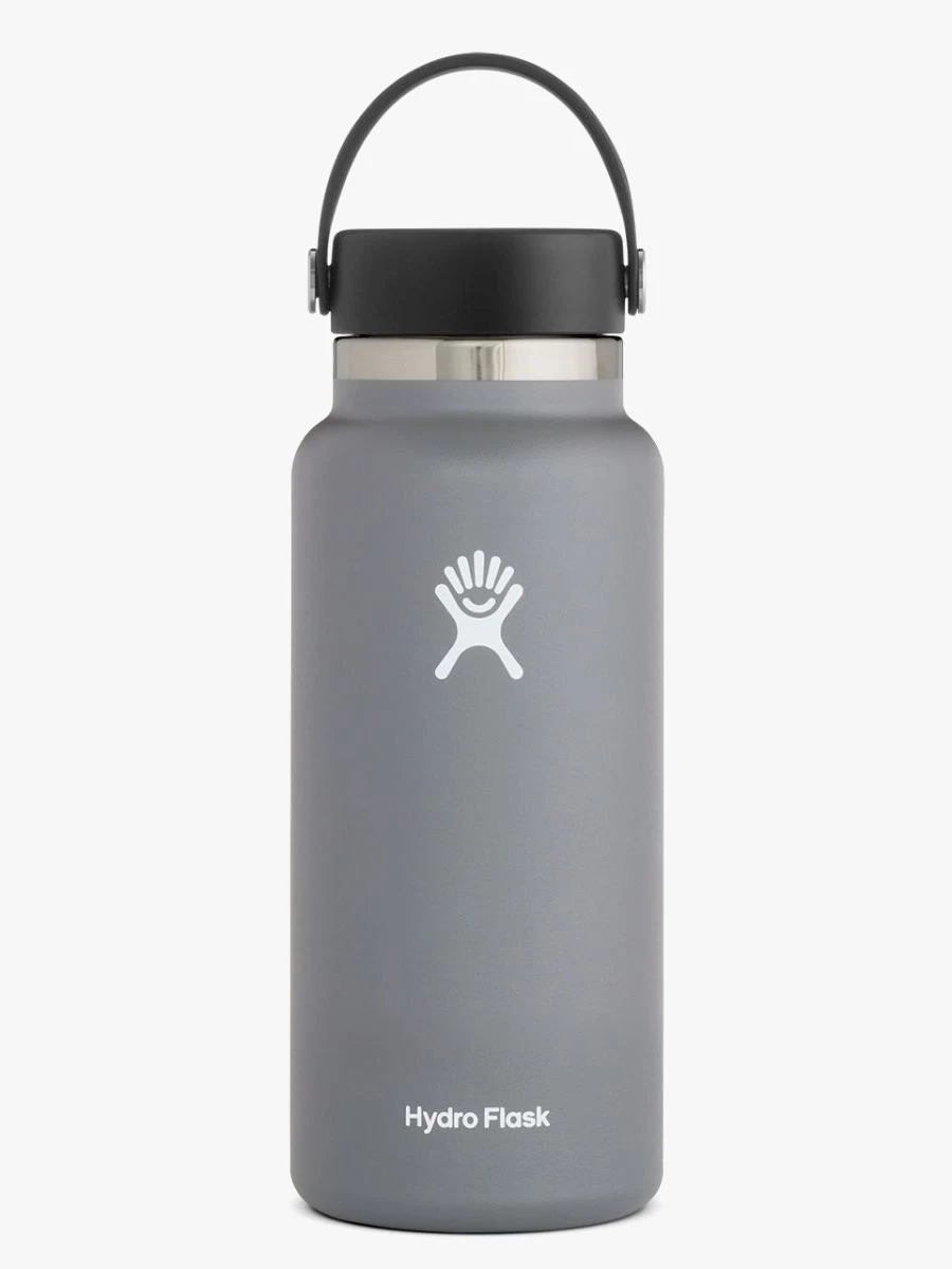 Hydro Flask 946ml (32oz) Wide Mouth With Flex Cap 2.0 - Stone 3 Hydro Flask 946ml (32oz) Wide Mouth With Flex Cap 2.0 - Stone