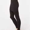 Thought Essential Bamboo Skirted Leggings - Black -Yogamatters jay leggings1 1