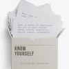 The School Of Life Know Yourself Prompt Cards -Yogamatters know yourself prompt cards