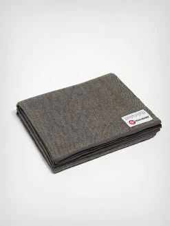 Manduka Recycled Wool Blanket -Yogamatters manduka recycled wool blanket sediment