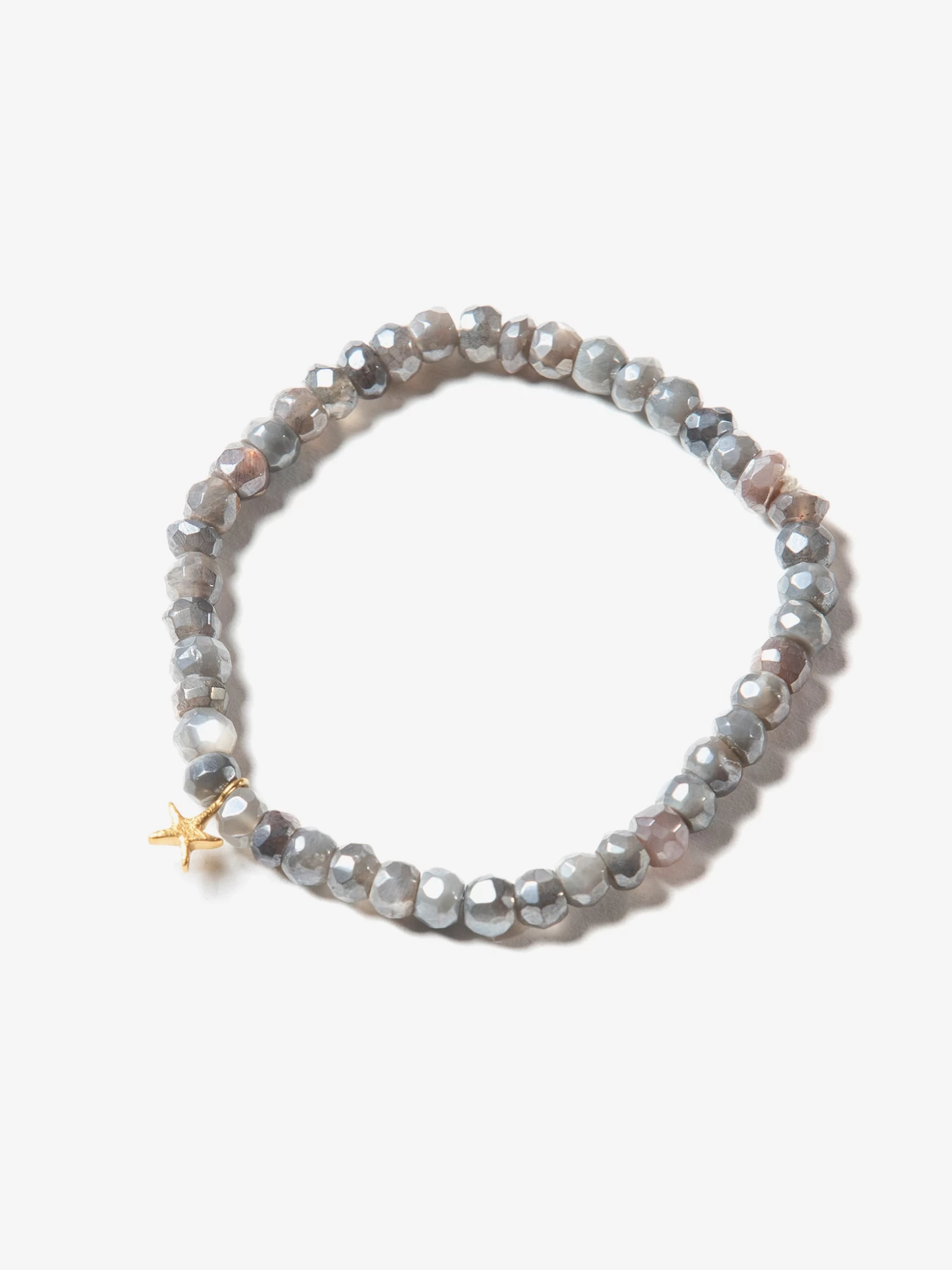 Goddess Charms Moon Stone Bracelet - Smoke 3 Goddess Charms Moon Stone Bracelet - Smoke