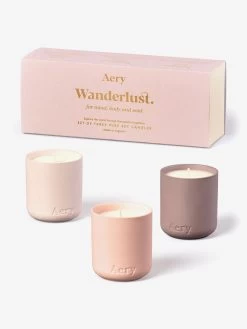 Aery Fernweh Collection Wanderlust Votive Candle Gift Set Of 3 -Yogamatters oGc 2 As