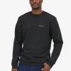 Patagonia Fitz Roy Icon Uprisal Crew Sweatshirt - Ink Black