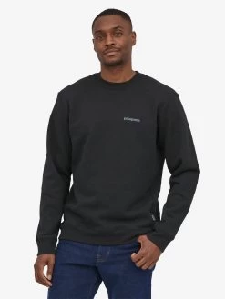 Patagonia Fitz Roy Icon Uprisal Crew Sweatshirt - Ink Black