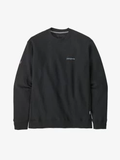 Patagonia Fitz Roy Icon Uprisal Crew Sweatshirt - Ink Black -Yogamatters patagonia Fitz Roy Icon Uprisal Crew Sweatshirt Ink Black