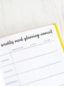 The Positive Planner -Yogamatters positive weekly meal planner