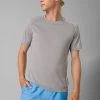 PrAna Mission Trails Short-Sleeved Top - Grey -Yogamatters prAna Mission Trails Short Sleeved Top Grey