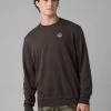PrAna Patch Pullover Crew - Dark Iron -Yogamatters prAna Patch Pullover Crew Dark Iron 3