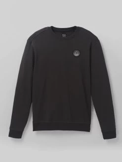 PrAna Patch Pullover Crew - Dark Iron -Yogamatters prAna Patch Pullover Crew Dark Iron 4