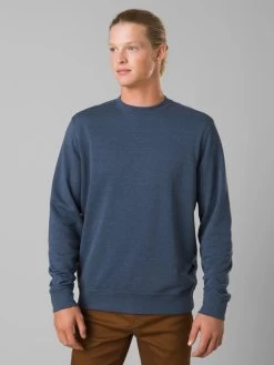 PrAna Vintage Terry Crew - Denim Heather
