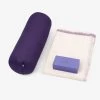 Yogamattters Restorative Yoga Kit -Yogamatters restorative kit bolster chambray blanket brick yogamatters